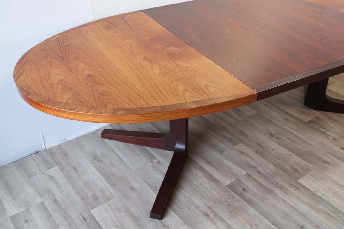 Table de repas extensible scandinave Dyrlund en teck, 1960