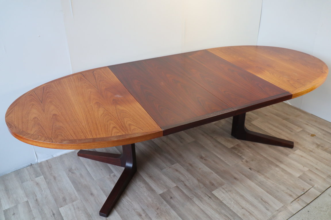 Table de repas extensible scandinave Dyrlund en teck, 1960