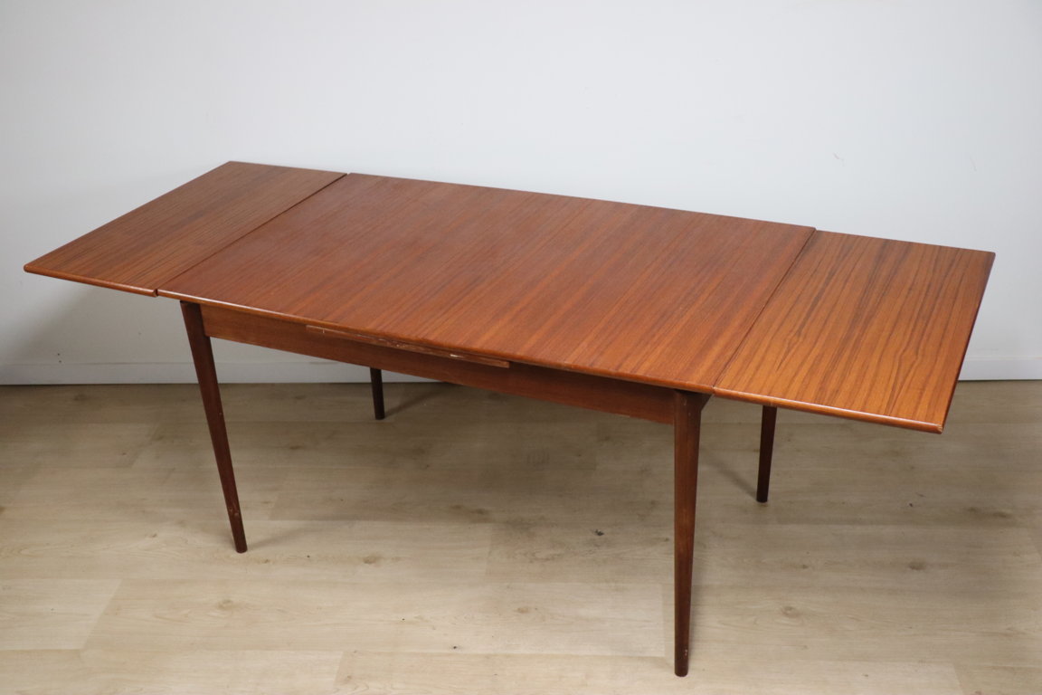 Table extensible de repas scandinave en teck, 1960