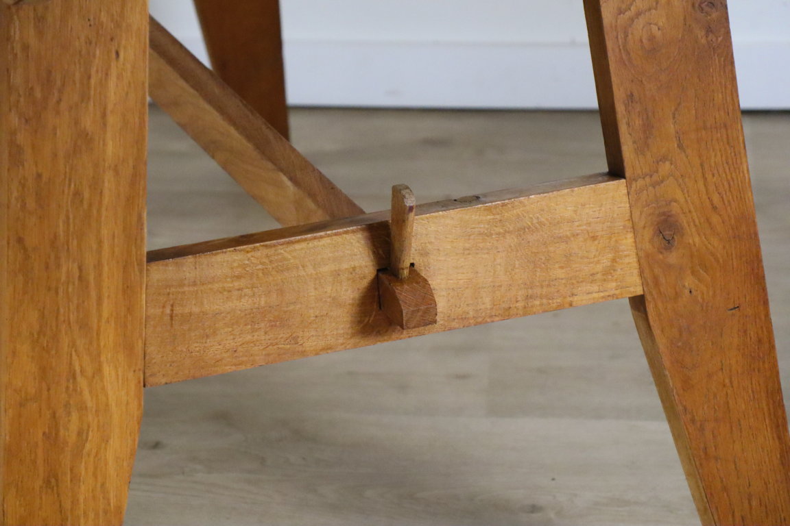 Table de repas de René Gabriel en chêne, 1950