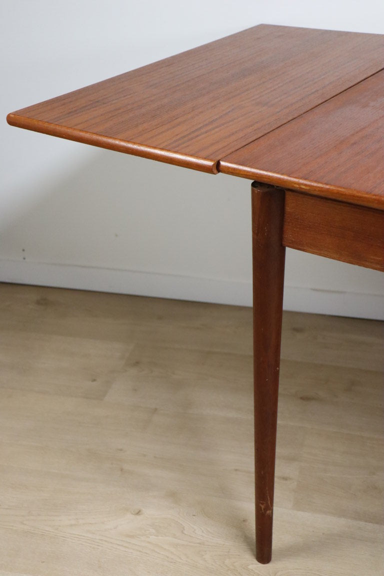 Table extensible de repas scandinave en teck, 1960