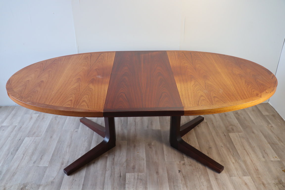 Table de repas extensible scandinave Dyrlund en teck, 1960