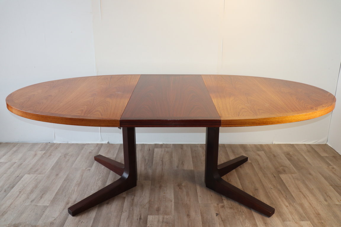 Table de repas extensible scandinave Dyrlund en teck, 1960