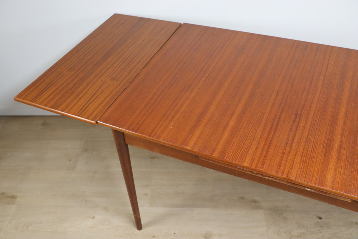 Table extensible de repas scandinave en teck, 1960