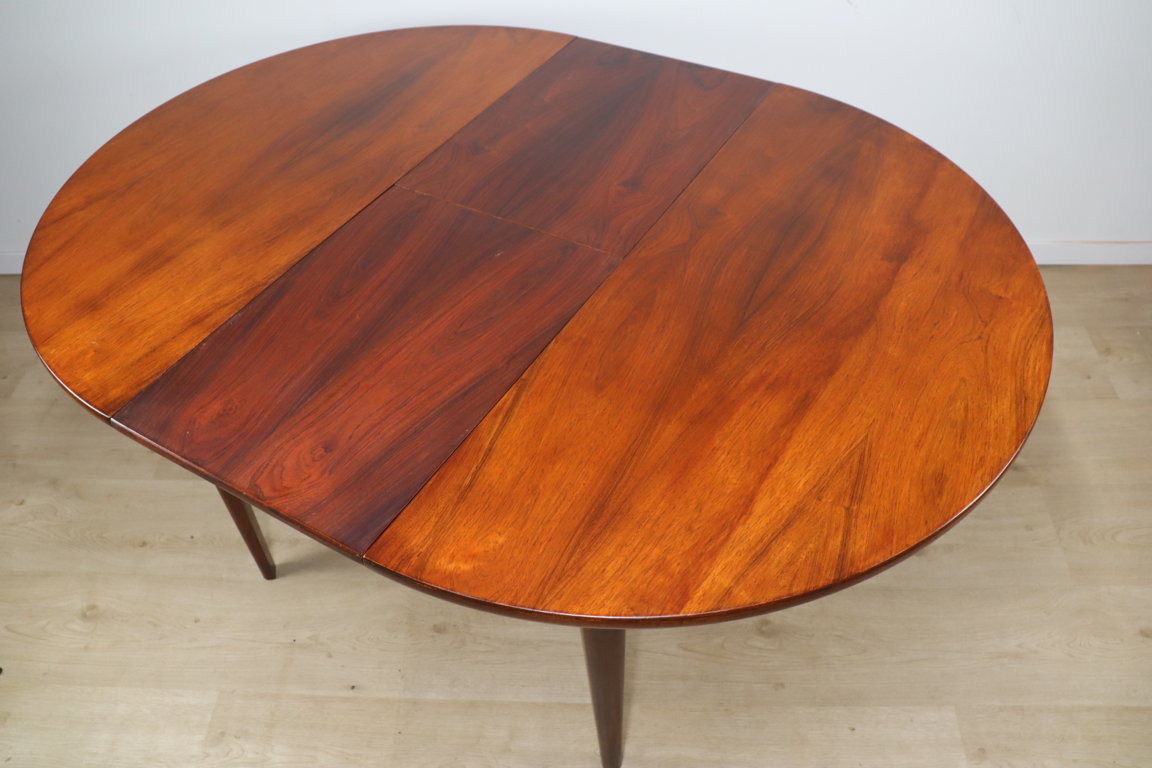 Table de repas extensible en palissandre, 1960