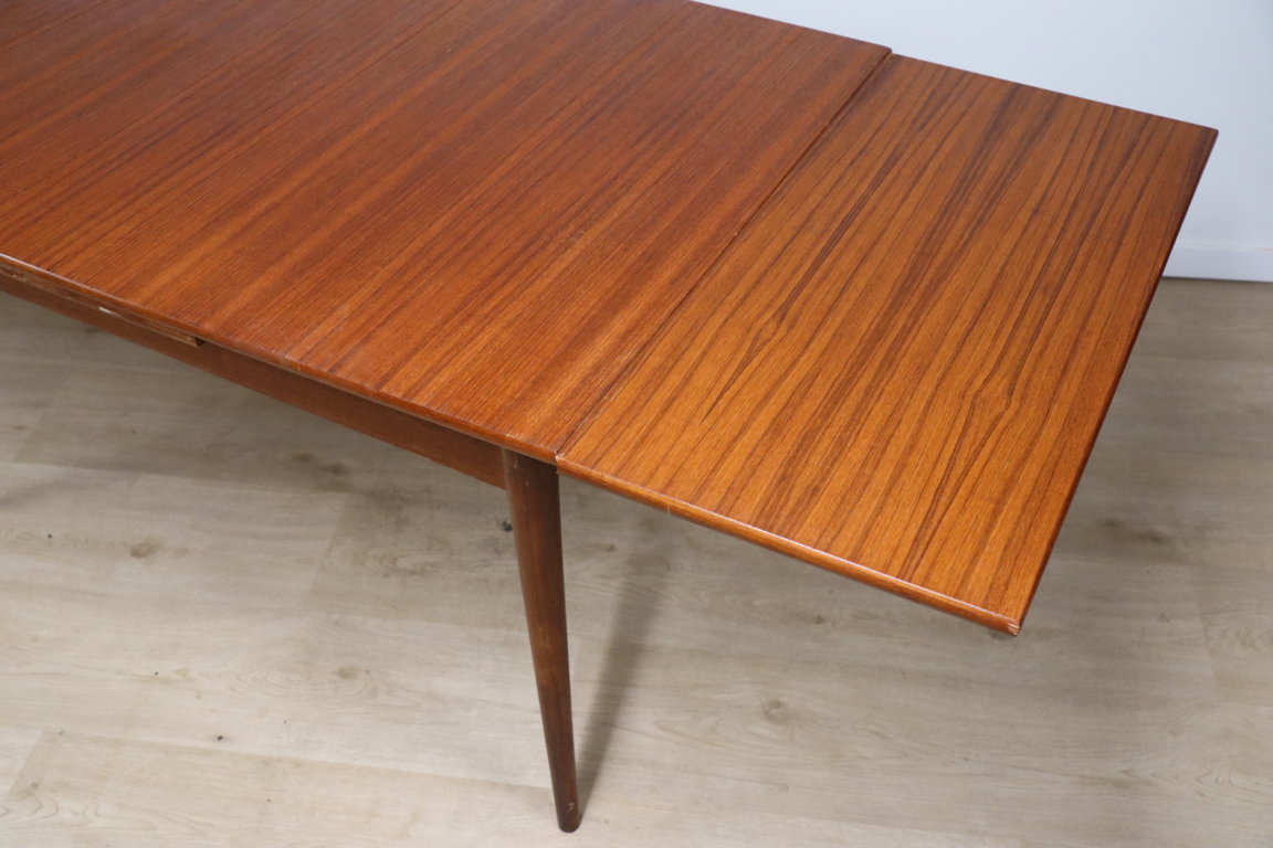 Table extensible de repas scandinave en teck, 1960