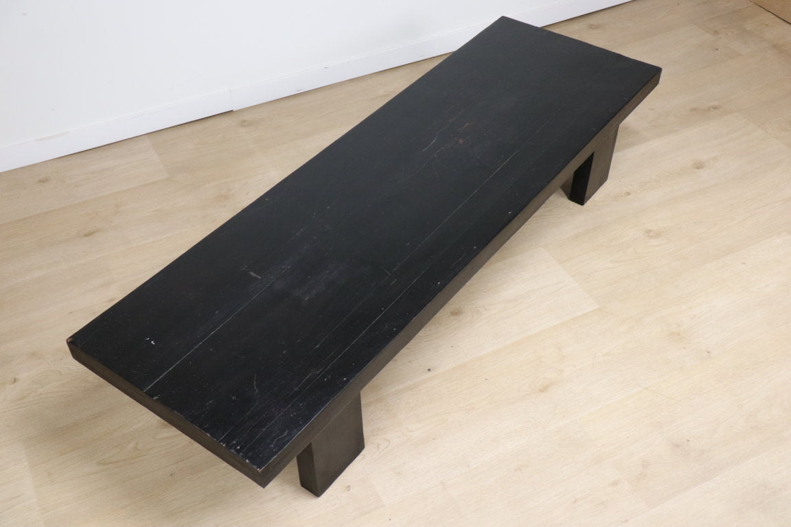 Table basse "Wabi Sabi" en bois exotique, 1950