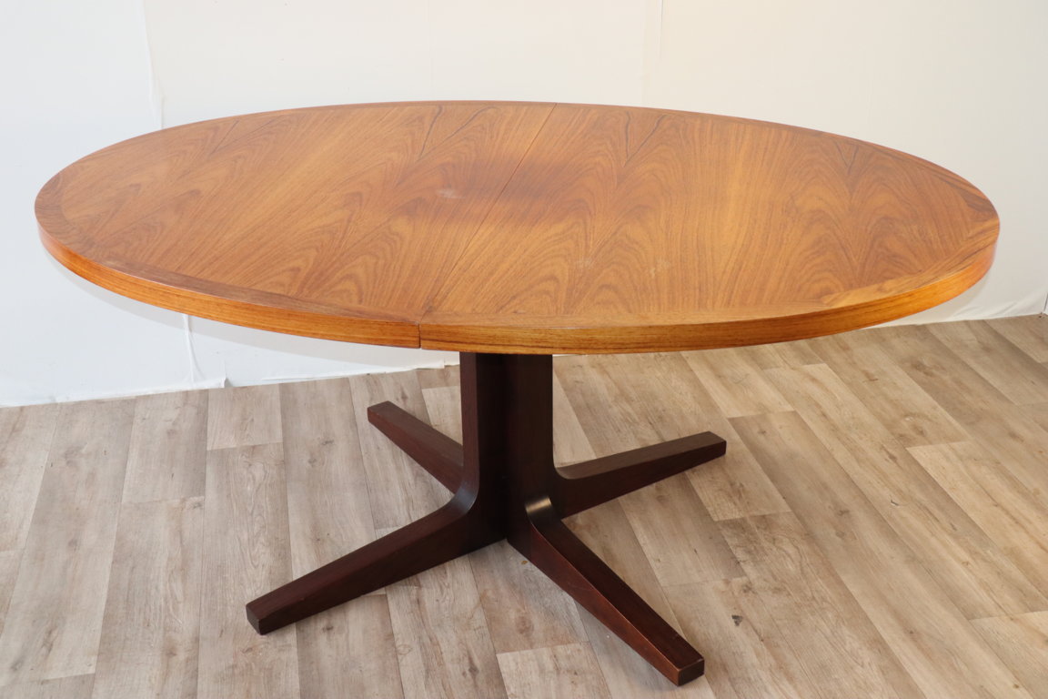 Table de repas extensible scandinave Dyrlund en teck, 1960