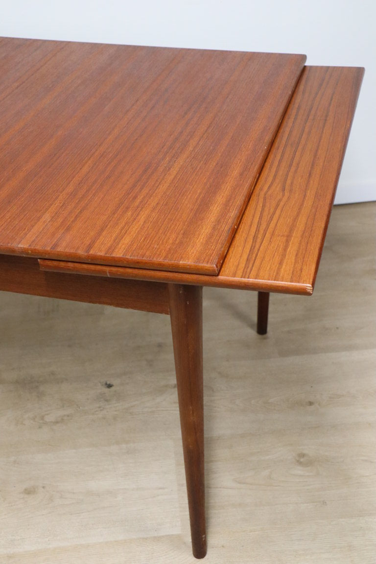 Table extensible de repas scandinave en teck, 1960