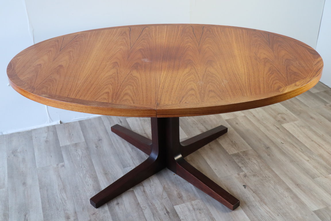 Table de repas extensible scandinave Dyrlund en teck, 1960