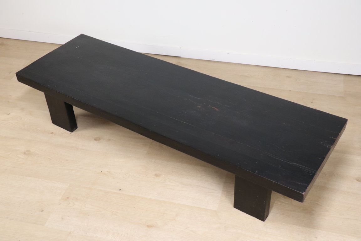 Table basse "Wabi Sabi" en bois exotique, 1950