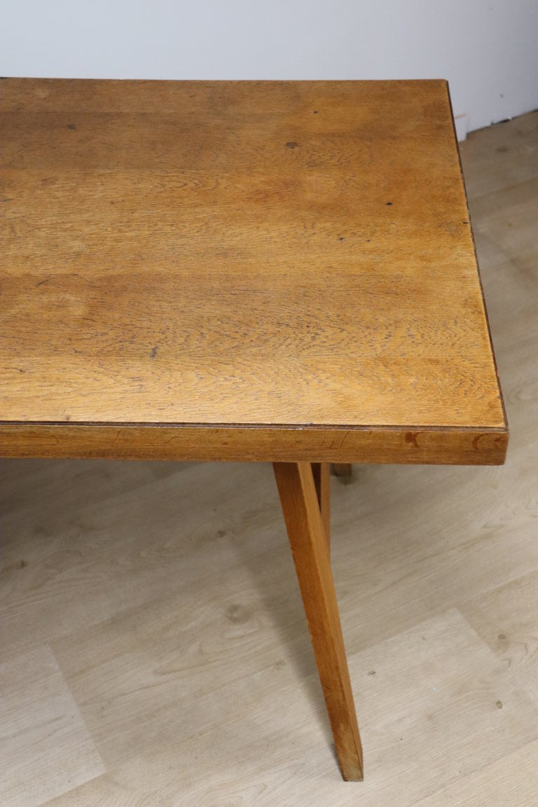 Table de repas de René Gabriel en chêne, 1950