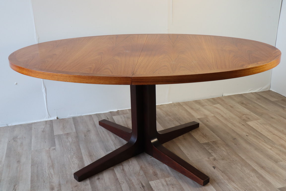 Table de repas extensible scandinave Dyrlund en teck, 1960