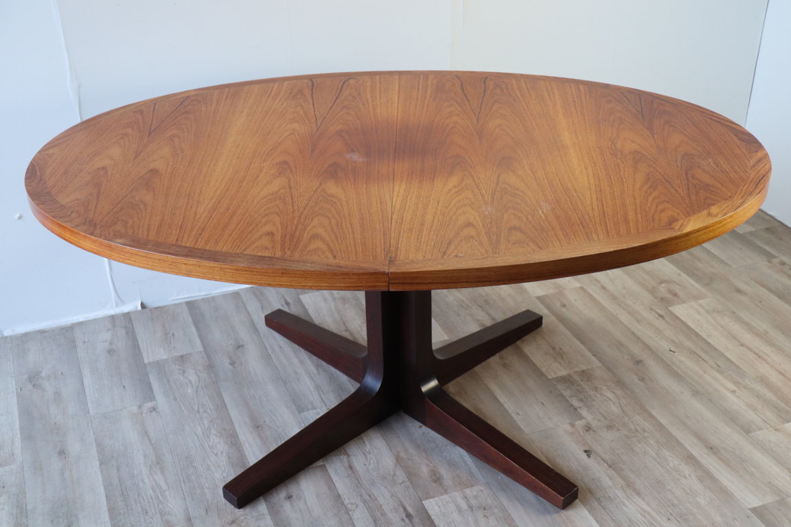 Table de repas extensible scandinave Dyrlund en teck, 1960