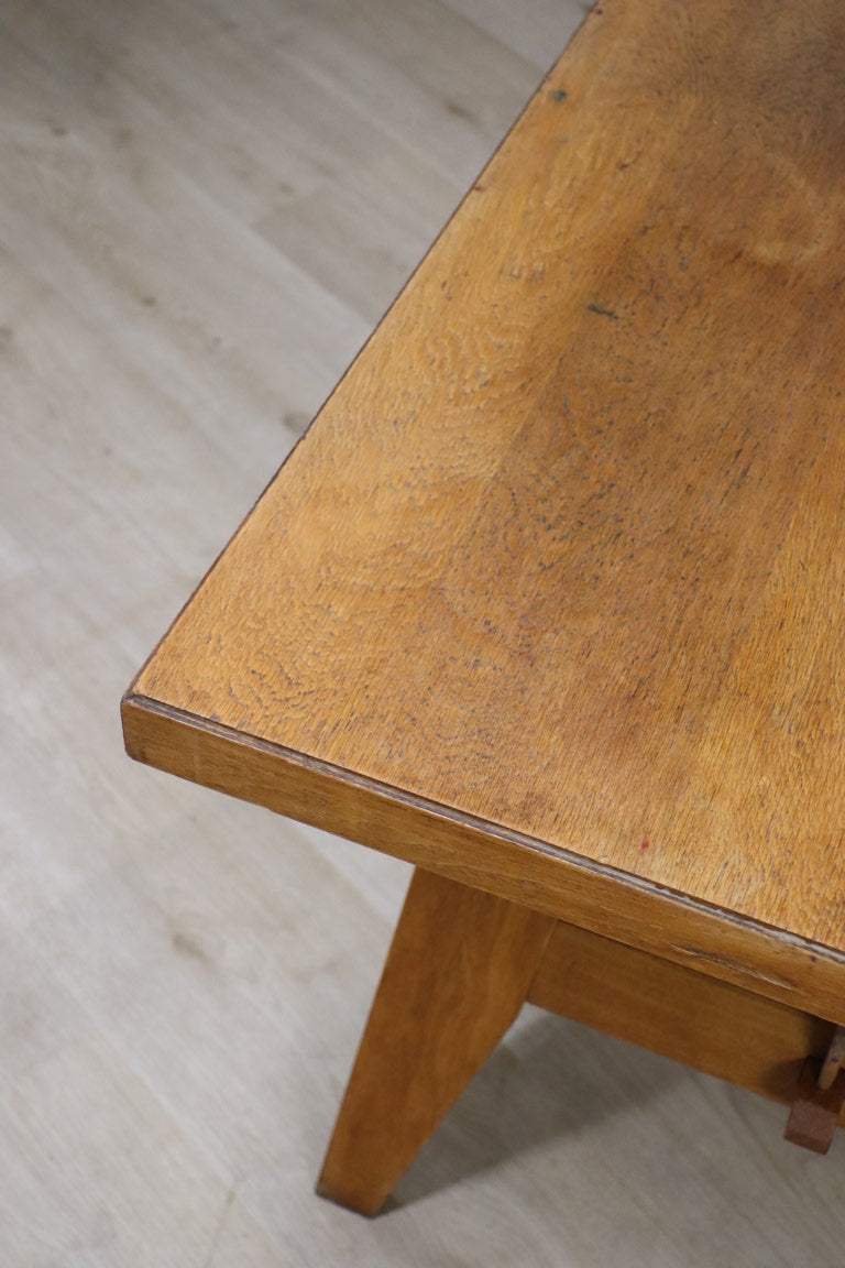 Table de repas de René Gabriel en chêne, 1950