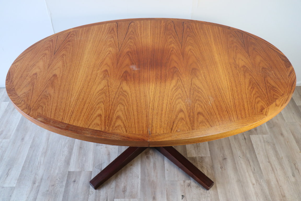 Table de repas extensible scandinave Dyrlund en teck, 1960