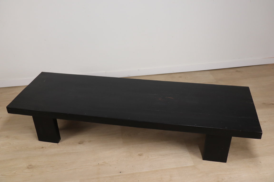 Table basse "Wabi Sabi" en bois exotique, 1950