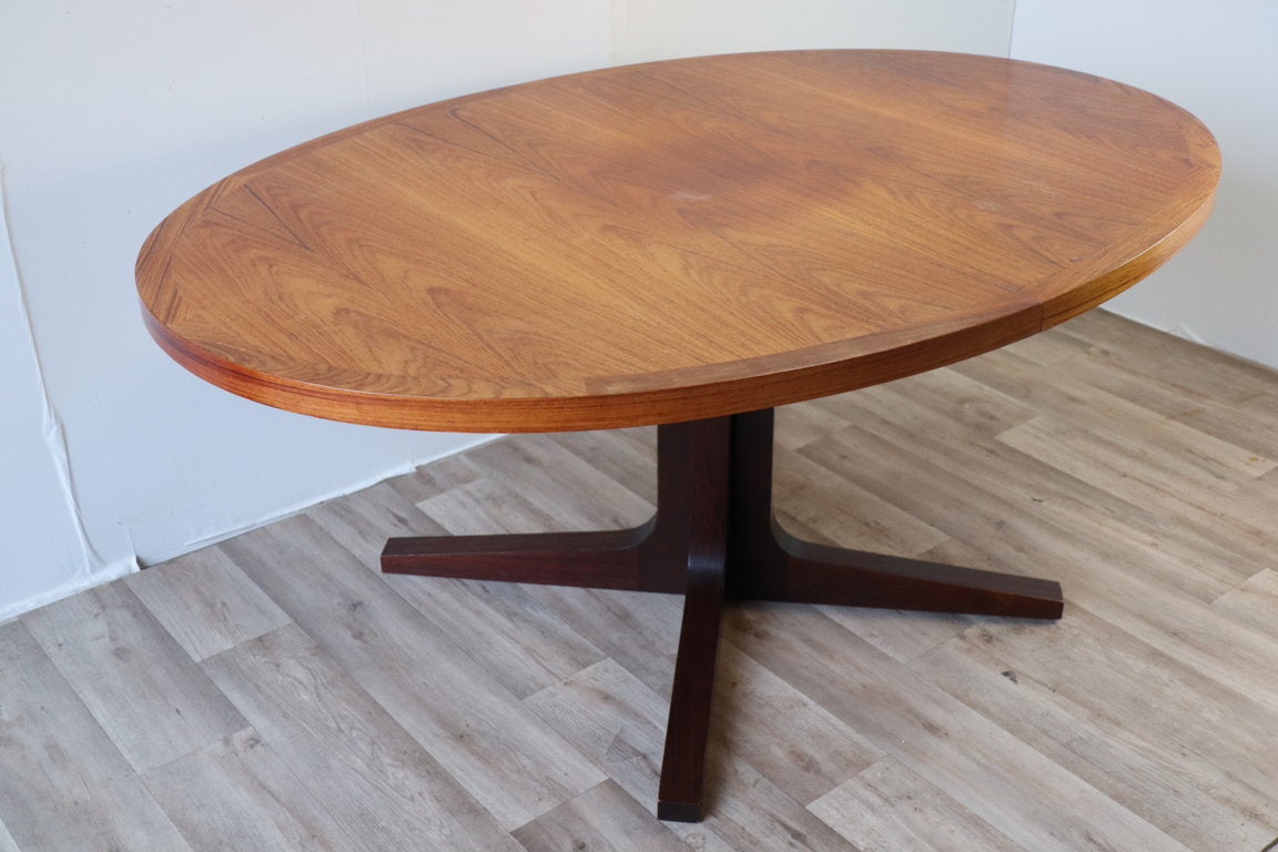 Table de repas extensible scandinave Dyrlund en teck, 1960