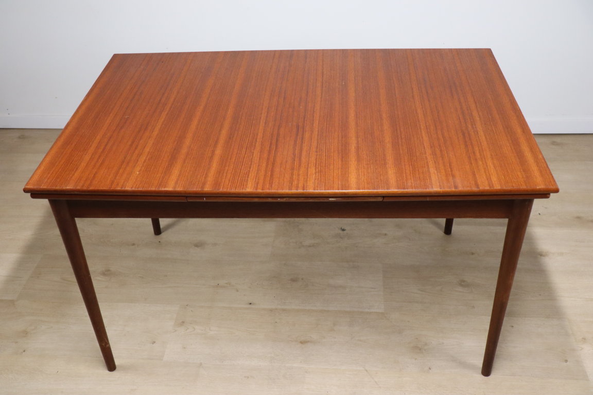 Table extensible de repas scandinave en teck, 1960