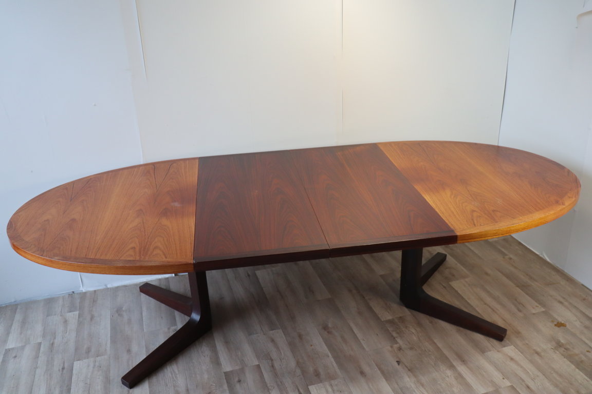 Table de repas extensible scandinave Dyrlund en teck, 1960