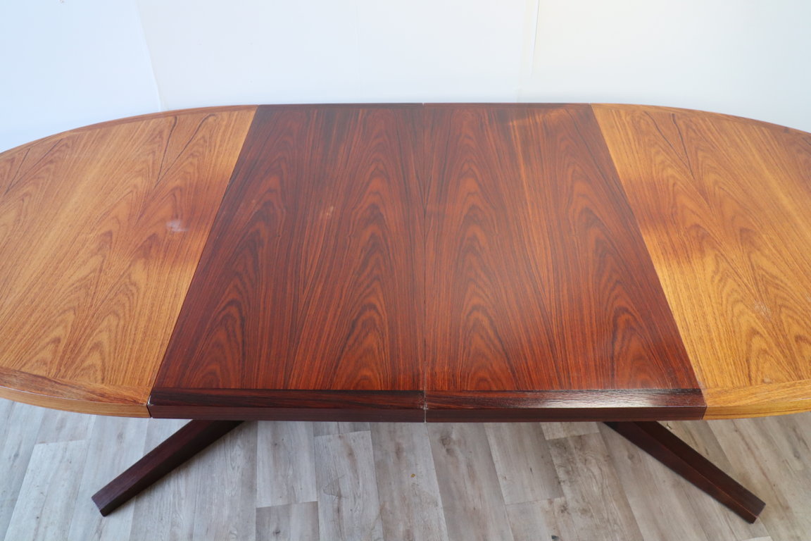 Table de repas extensible scandinave Dyrlund en teck, 1960