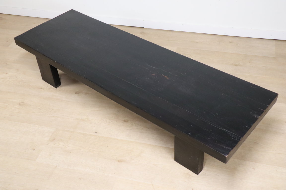 Table basse "Wabi Sabi" en bois exotique, 1950