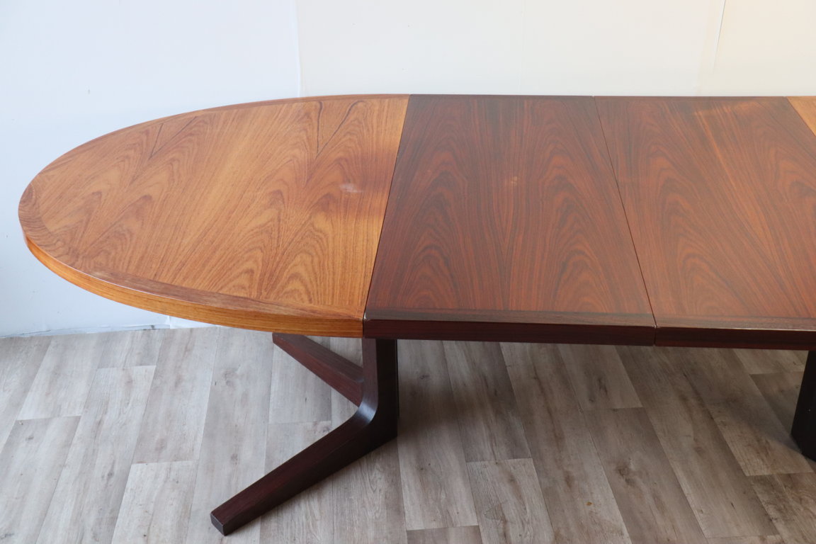 Table de repas extensible scandinave Dyrlund en teck, 1960