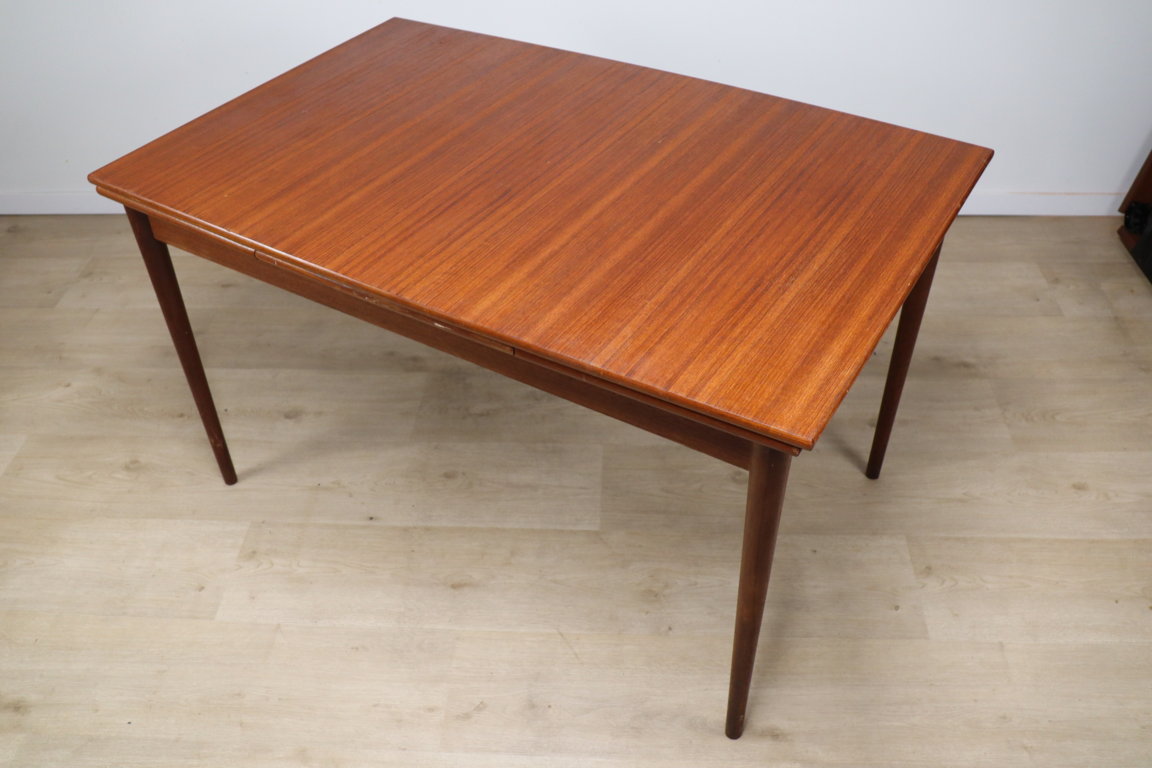 Table extensible de repas scandinave en teck, 1960